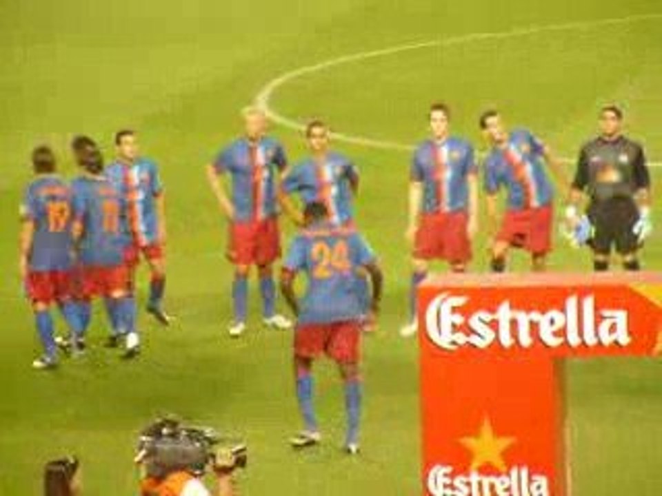 Entree des joueurs fc barcelone-manchester city camp nou