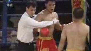 Sanda vs Karate - Liu Hai Long vs Mizutani Gen