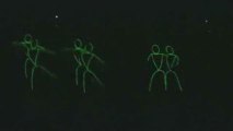 Danseurs version bâtons vert fluo - Spi0n.com