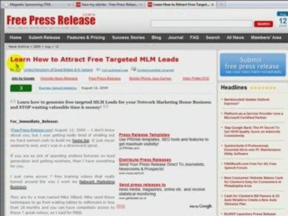FREE Vemma Leads - How to get Vemma MLM Leads (Vol 1)(Pt 2)