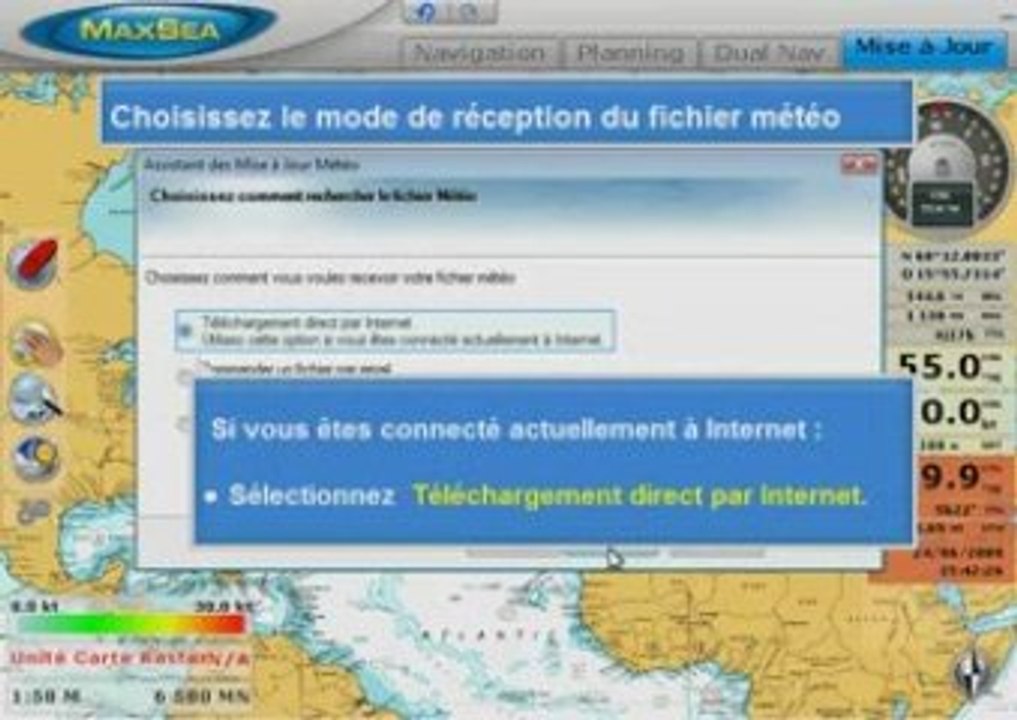 Commander la Météo depuis TimeZero (Zone et Donnée