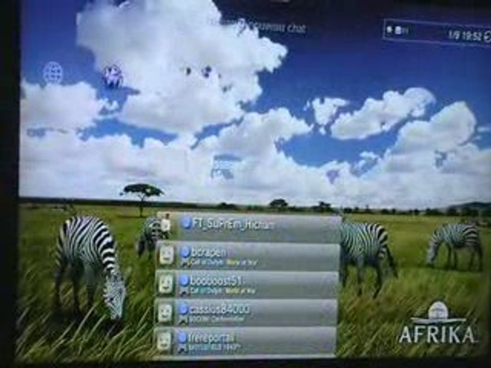 Theme animé "Afrika" PS3