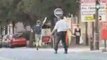 MUST SEE - Guy Kicking Socker Ball At Police - Funny!!