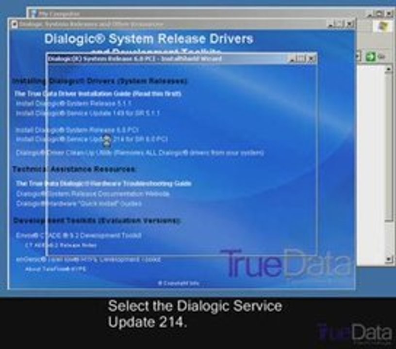 Free driver installation guide for Dialogic products