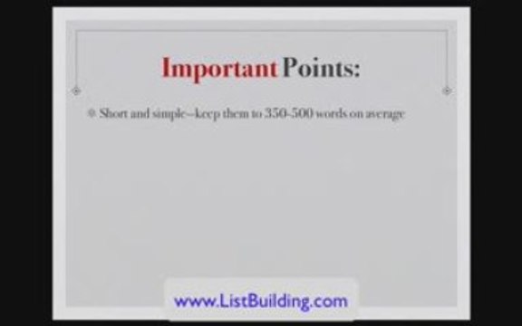 Internet List Building with Article Marketing: Learn How