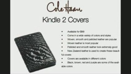 Cole Haan Kindle 2 Case and Cover