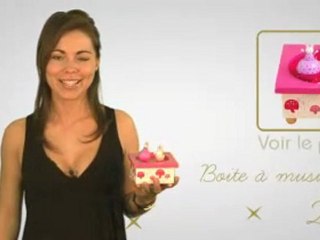 Boîte à musique magnétique ange lapin trousselier