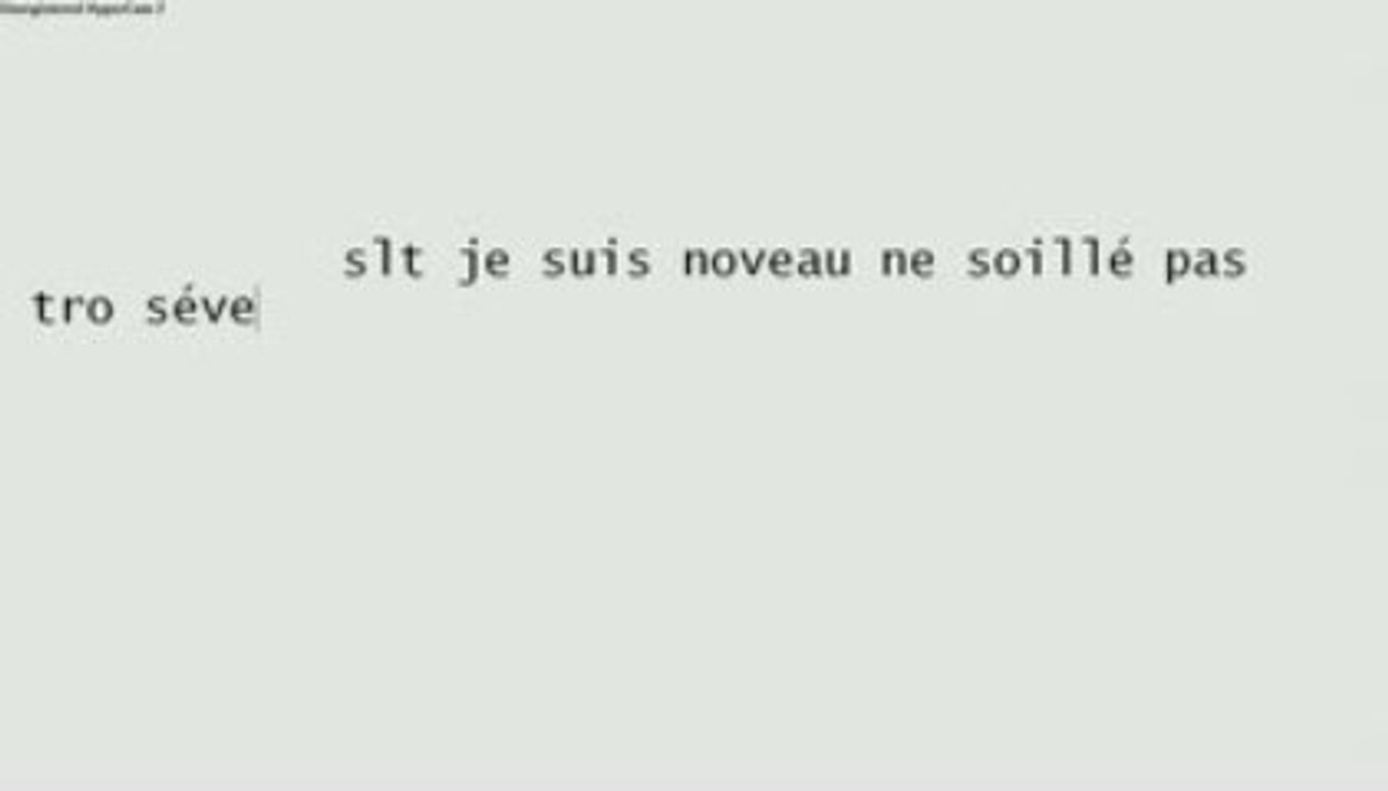 slt je sui nouveau