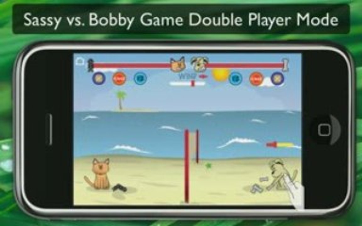 Sassy vs. Bobby iPhone Game in Action
