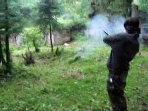 Tir au pistolet a poudre noire 6 (Remington cal 36)