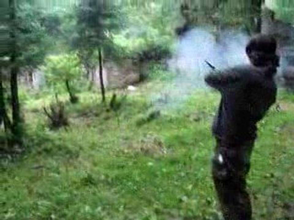 Tir au pistolet a poudre noire 6 (Remington cal 36)