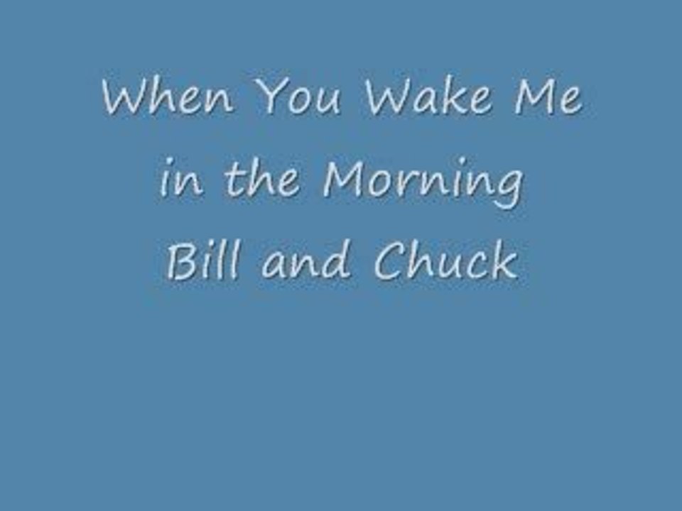 When You Wake Me