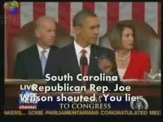 Rep. Joe Wilson shouted You lie! at Obama