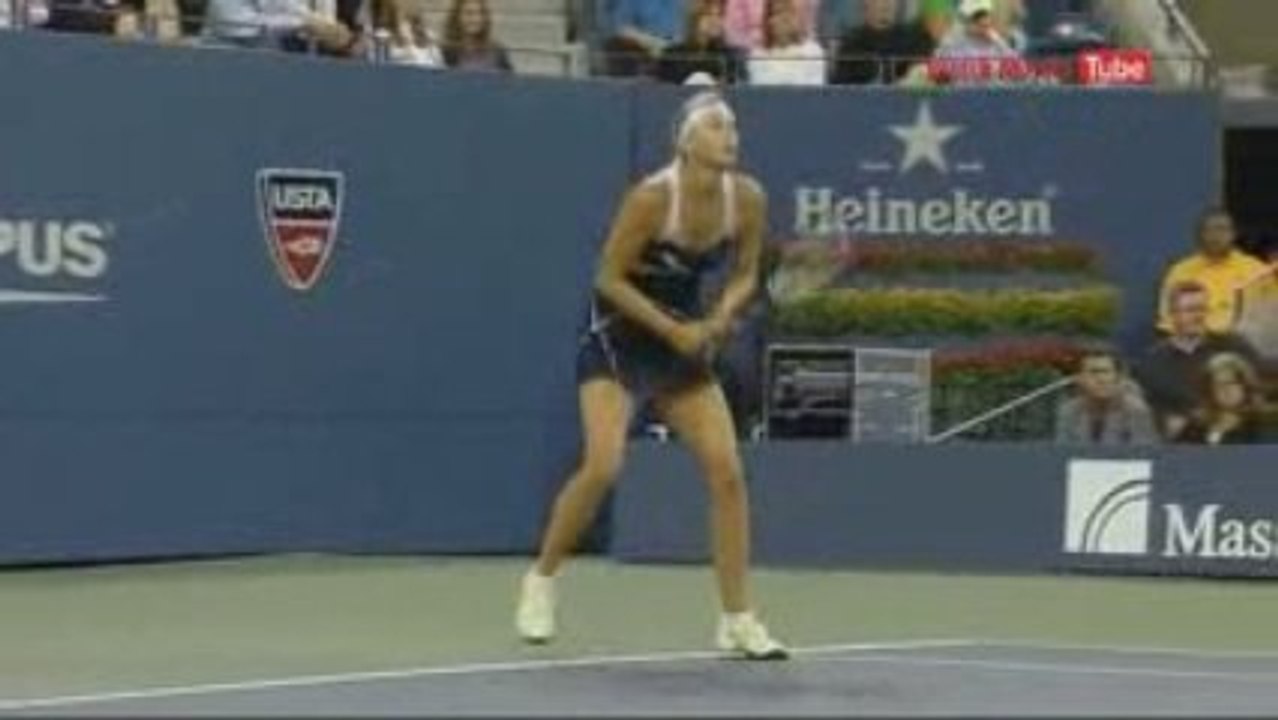 Sharapova vs. McHale Match Highlight In 2nd Rd of US Open 09