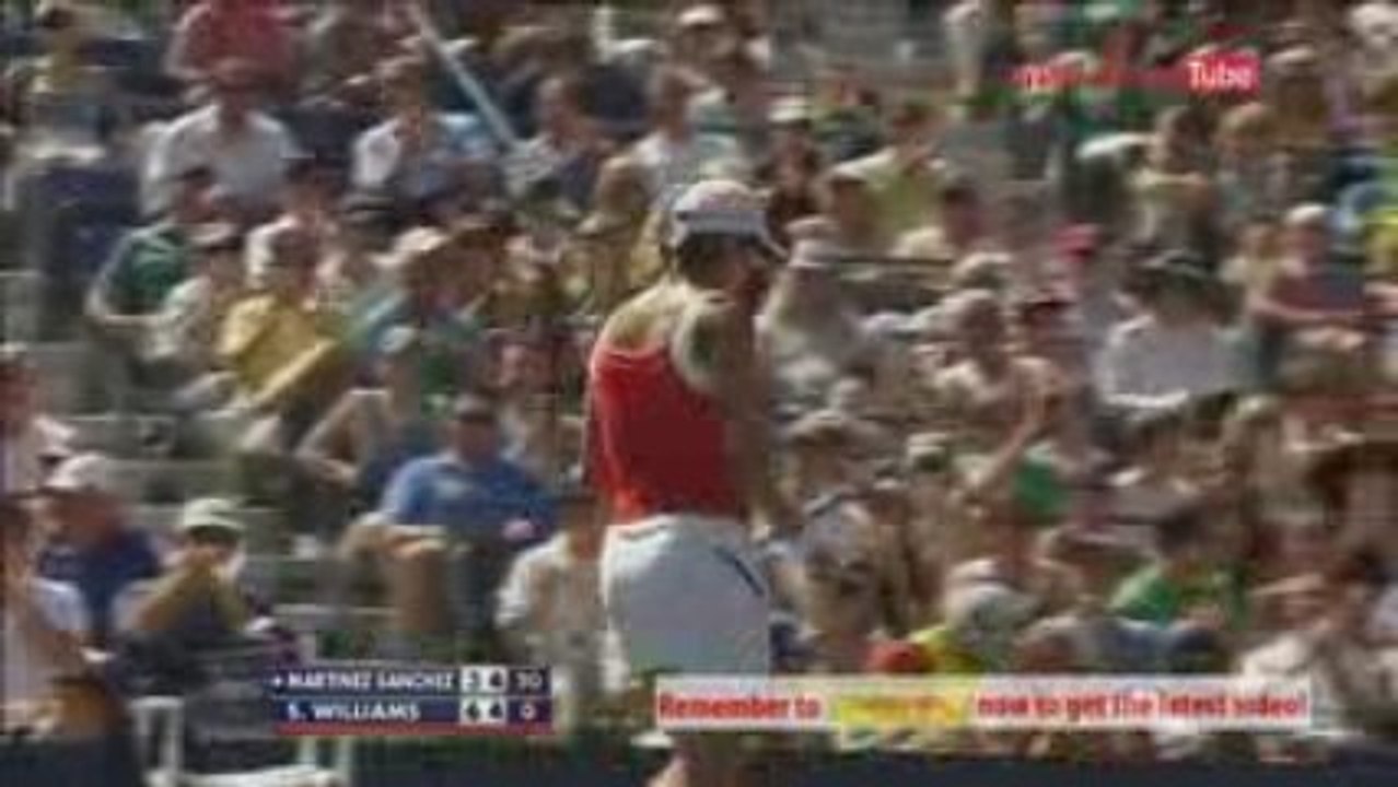 Serena vs. Sanchez Match Highlight In 2nd Rd of US Open 09