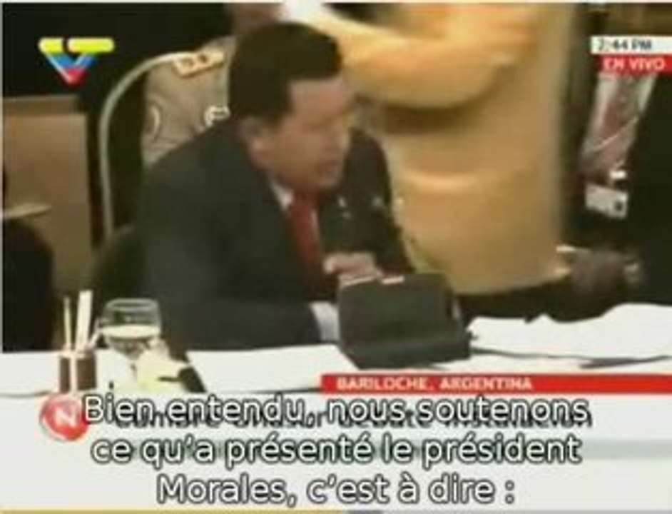 Chavez et les bases US sous-titré en français