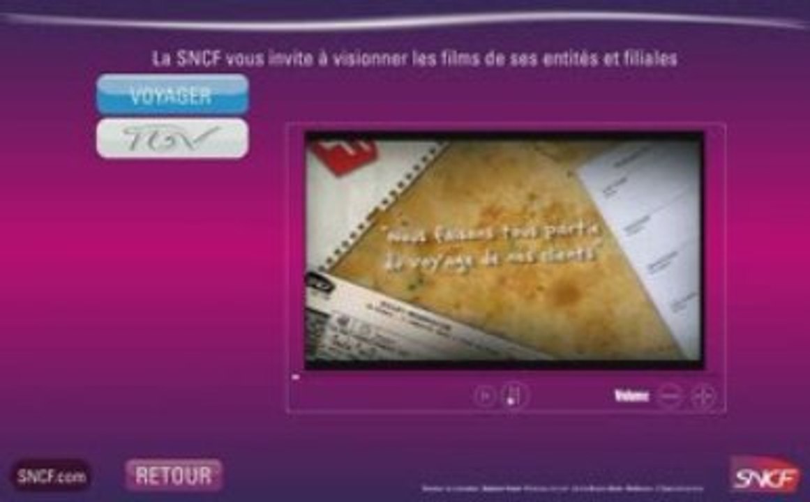SNCF: démo de la présentation corporate - S'cape Evénements