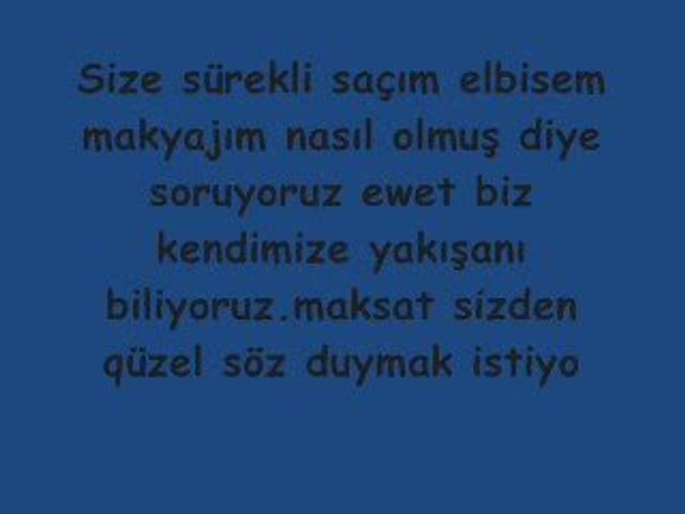 kızLarın eRkekLere cewapLarı :D