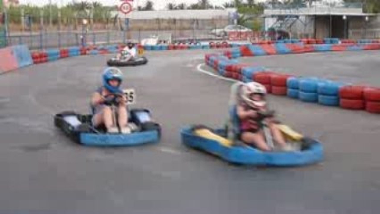 arrivee du karting