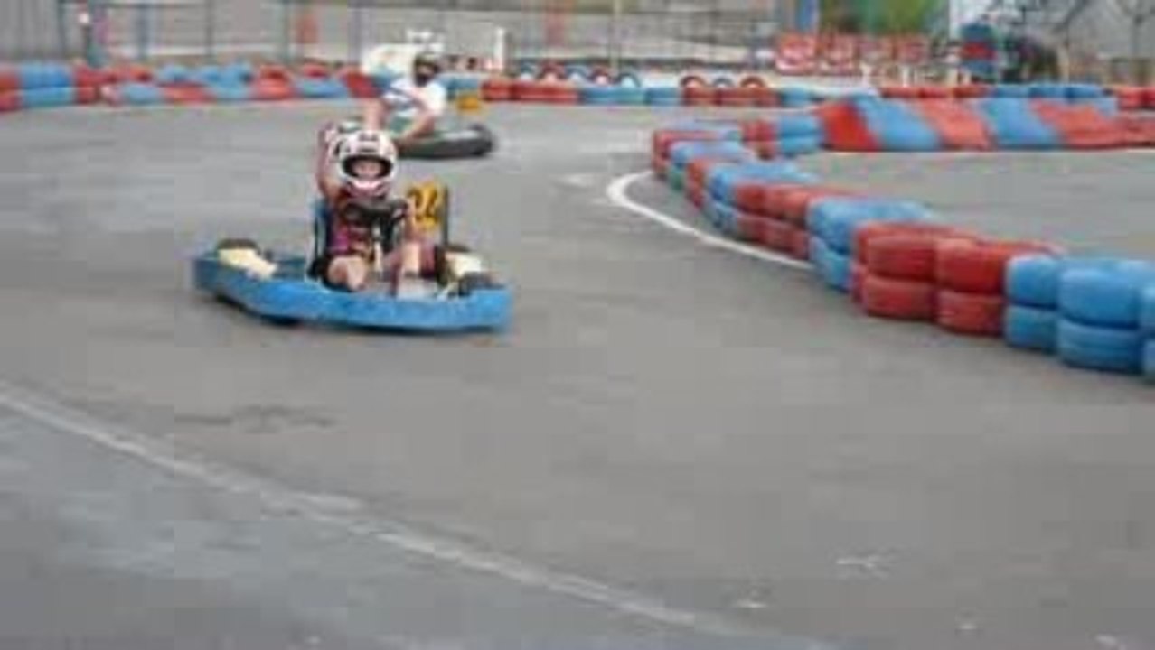 Karting coraline et papa