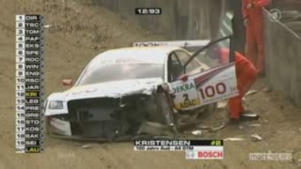 dtm brends hatch 2009 big crash