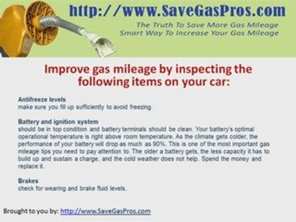 How To Improve Your Gas Mileage