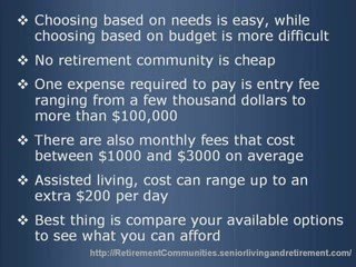 Retirement Communities