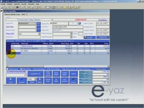 T-Set Satış Faturaları