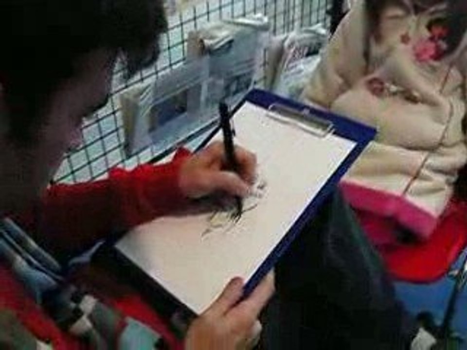 Caricature d'enfant.