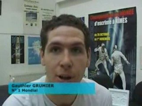 Les escrimeurs français en préparation à Nîmes