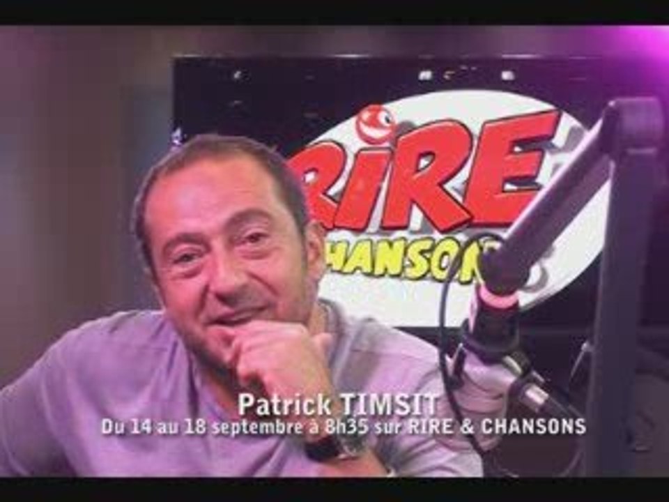 Patrick Timsit sur Rire & Chansons du 14 au 18 septembre