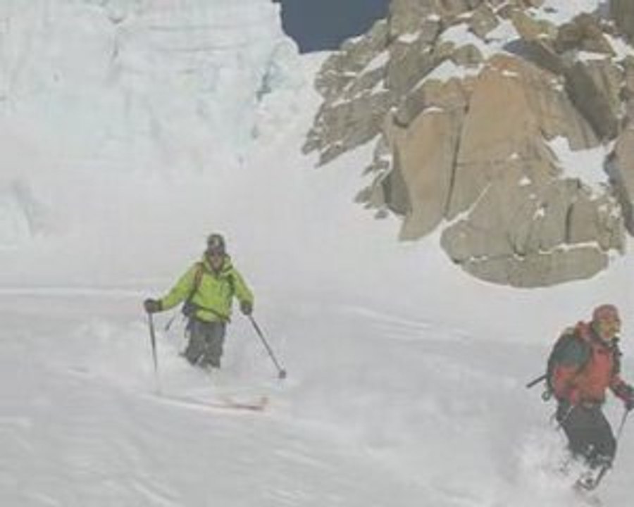 Ski à la vallée-blanche de Chamonix