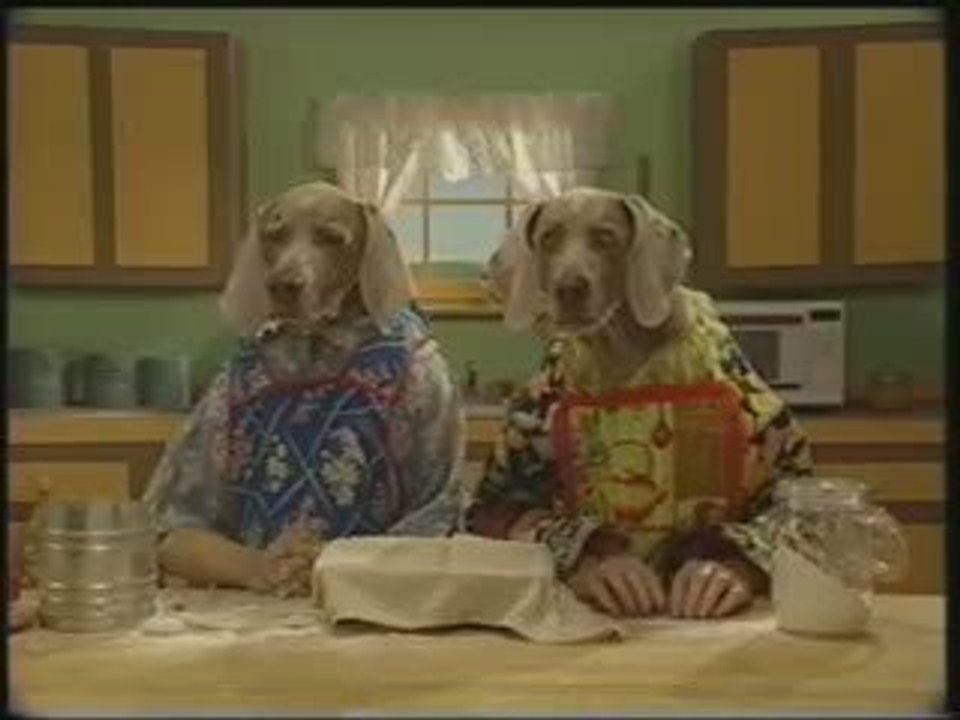 William wegman,Sesame Street - Dogs bake homemade bread