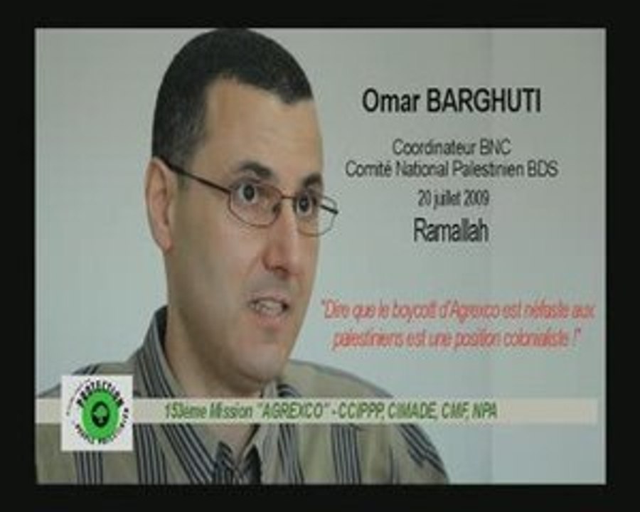 Omar Barghuti : aspects pratiques et stratégiques du BDS