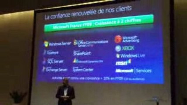 Conference de Presse Microsoft 2009 : bilan 2009/2008