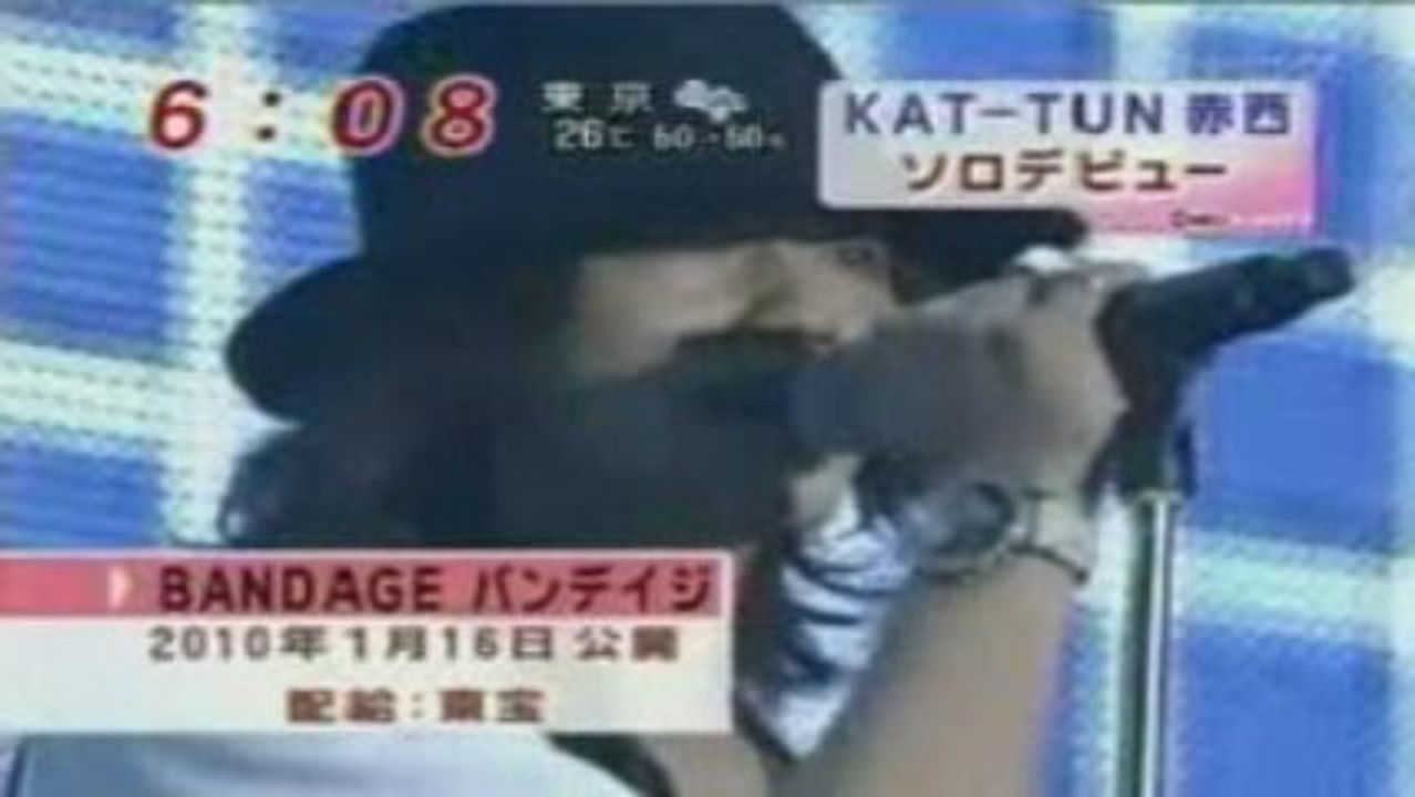 Jin Akanishi-BANDAGE clip  [Mezamishi 2009.09.08]