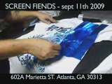SCREEN FIENDS - The $tatus Faction printing foil shirts