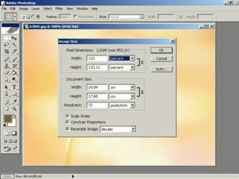Resmin Boyutunu veya Çözünürlüğünü Değiştirmek