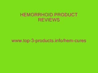 External Hemorrhoids Treatment - Immediate Relief From ...