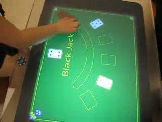 Surface de Microsoft : démonstration de jeux de cartes