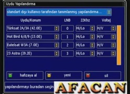 DM Dreambox Dreambox 500s Setting Backup ( hurforum.com vede dreamboxdestek.com KAPALIDIR.)