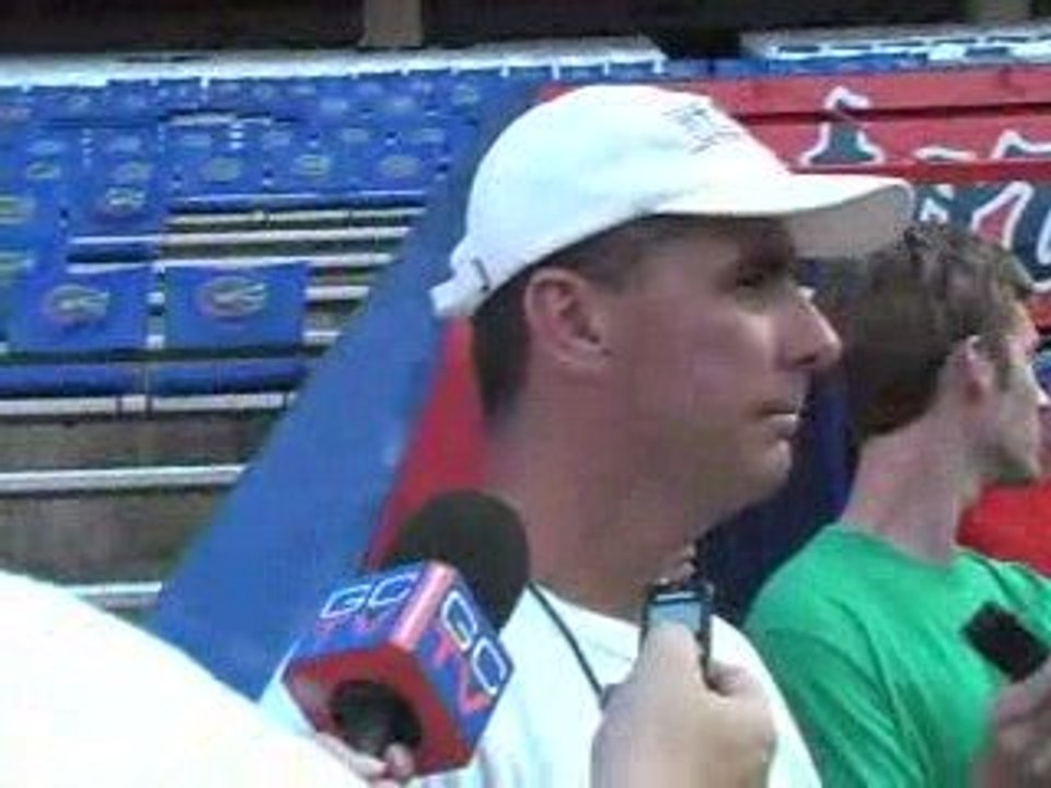 Urban Meyer, Post Practice 9/8/09, Andre Debose
