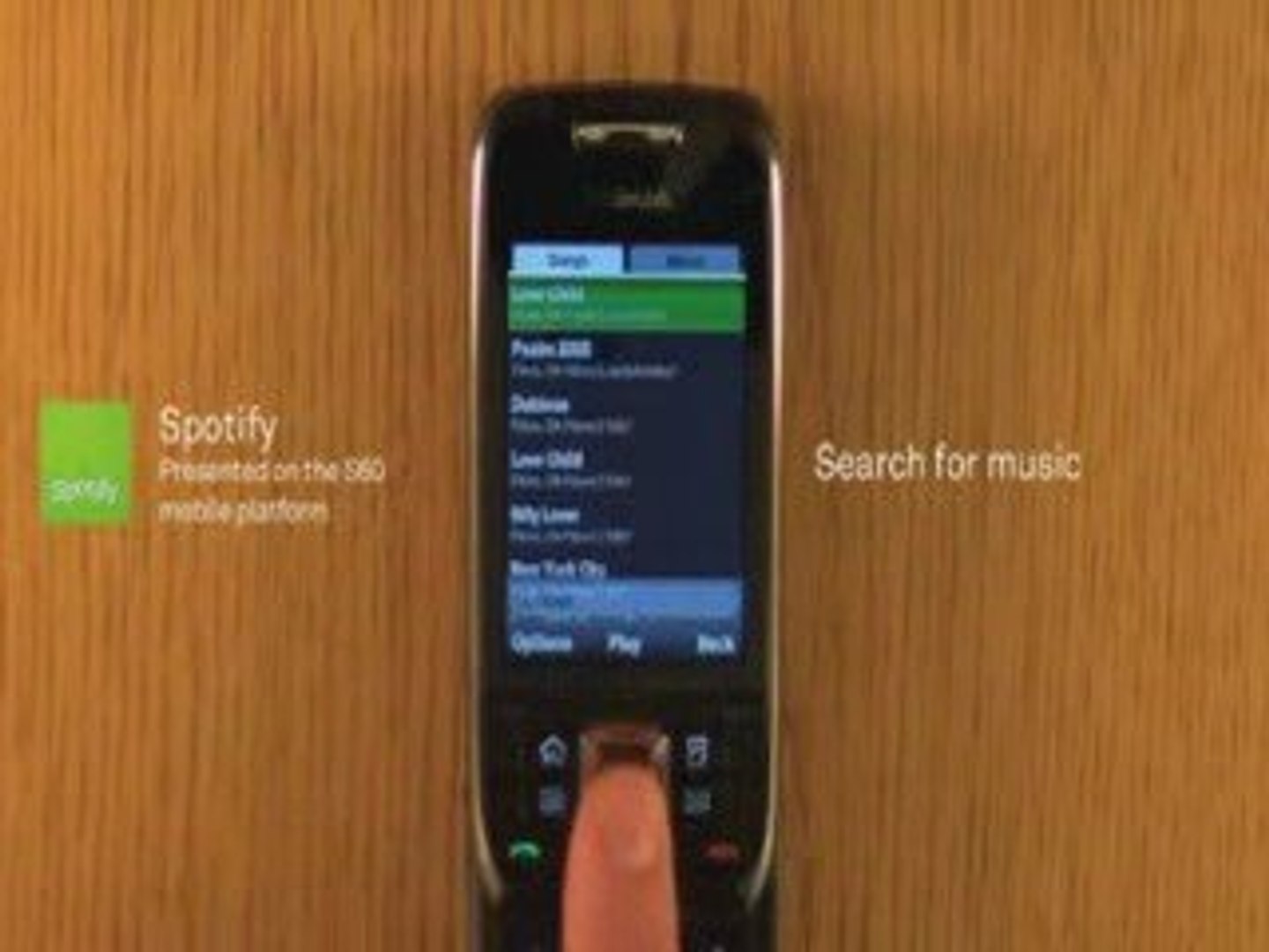 ⁣Spotify for S60 preview
