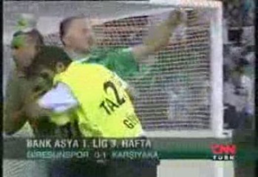 Karşıyaka 1 Giresun 0 cnntürk