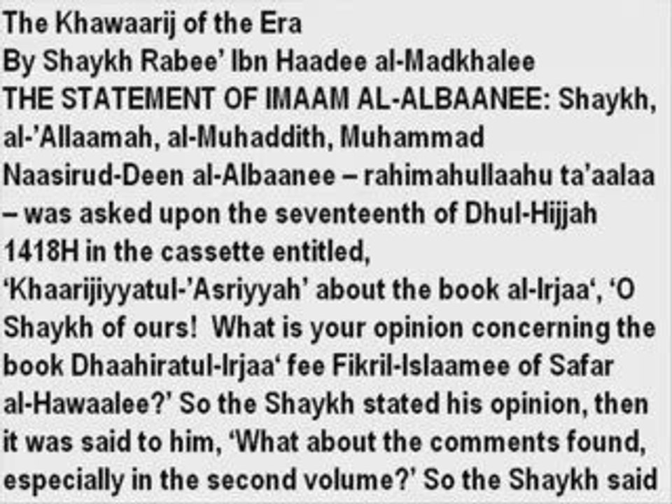 Who are Khawarij