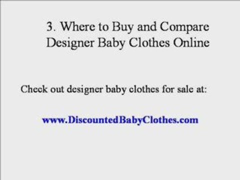 discounted designer baby clothes