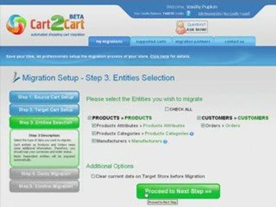 Cart2Cart - automated shopping cart migration service