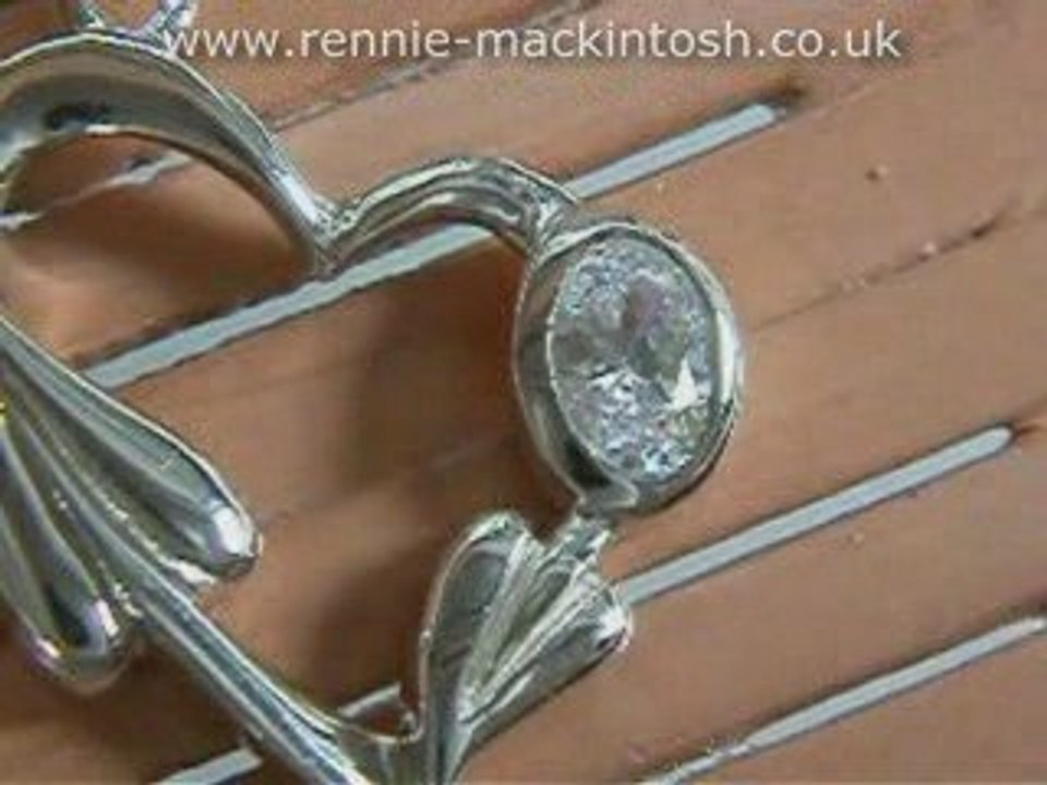 Silver Charles Rennie Mackintosh Earrings DSG160