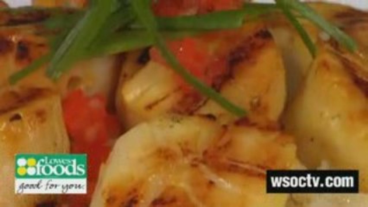 Curry Marinated Scallops with White Rice