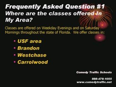 Comedy Traffic School FL Florida faq1
